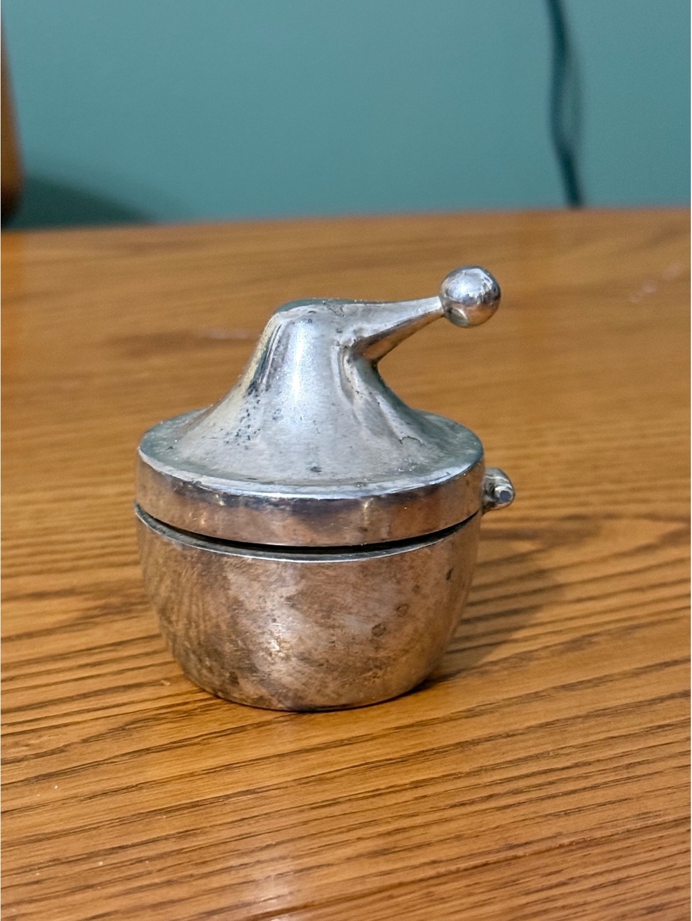 Pottery Barn Silver Plated Tea Light Candle Holder W Lid